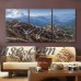 wall26 3 Panel Canvas Wall Art - Landscape of Waterfall in Rocky Mountain - Giclee Print Gallery Wrap Modern Home Decor Ready to Hang - 16"x24" x 3 Panels   